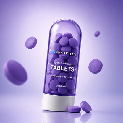Novelix Purple Toothpaste Tablets